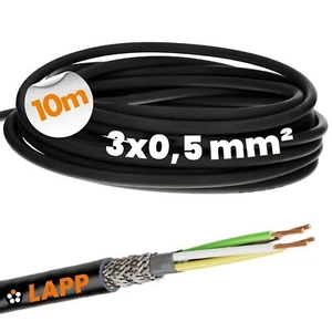 10 Meter Lapp Kabel 1030518 UNITRONIC LiYCY 3x0,5 Schwarz Leitung Litze Kupfer - Bild 1 von 6