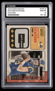 2024 Matthew Stafford Panini Instant Captains Card #CAP-32 1/351 Graded 10 - Picture 1 of 7