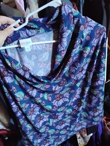 gonna lularoe xl slinky blu basic donna paisley floreale - Foto 1 di 1