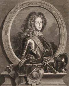 DREVET (*1663) nach RIGAUD (*1659), Portrait des Louis Duc de Bourgogne, um 1707 - Bild 1 von 5