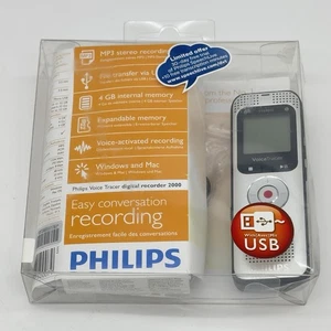 Philips Voice Tracer DVT2000 registratore digitale CIB TESTATO con batterie! LEGGI! - Foto 1 di 17