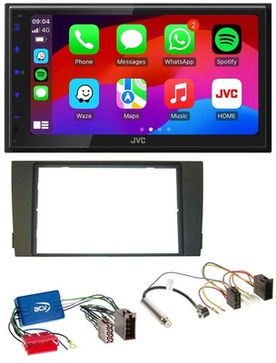 JVC Bluetooth USB MP3 2DIN DAB Autoradio für Audi A6 C5 01-05 Aktivsystem Mini-I - Bild 1 von 4