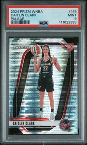 2024 Panini Prizm WNBA Caitlin Clark #145 Pulsar Rookie RC #28/499 PSA 9 Fever - Imagen 1 de 2