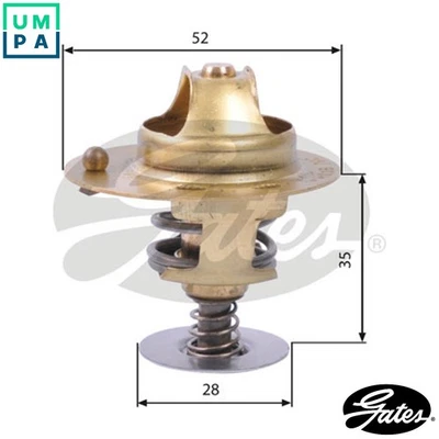 THERMOSTAT COOLANT TH14178G1 FOR ROVER 200/Convertible/Hatchback 400/Tourer 2.3L - Image 1 of 4