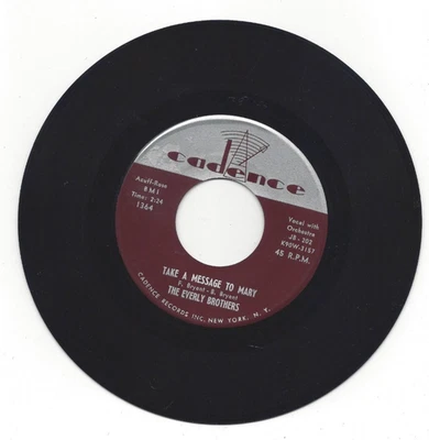 THE EVERLY BROTHERS, "TAKE A MESSAGE TO MARY" - Image 1 of 2