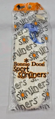 Nuevos calcetines deportivos Bonnie Doon azul pompón Sonliners NOS 1975 promedio 9-11 Foto 1 de 3