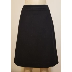 J.CREW DAMEN SCHWARZ KNIE BLEISTIFTROCK ROCK WOLLMISCHUNG GRÖSSE 14 #888 - Bild 1 von 10