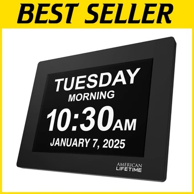 Durable Digital Clock for Seniors: Multi-Language, Day/Date & Custom Alarms - Image 1 of 4