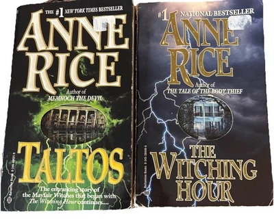 Anne Rice Lot of 2 TALTOS + THE WITCHING HOUR Lives Of The Mayfair Witches  GUC Foto 1 de 4