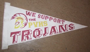 We Support the PVHS Trojans Pennant Pahrump, NV Nevada 8.5"x18" - Picture 1 of 1