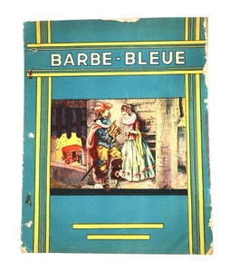 Vtg Story Blue Beard Drawings French Artists Belgium Published Gordinne in Liège - Picture 1 of 20