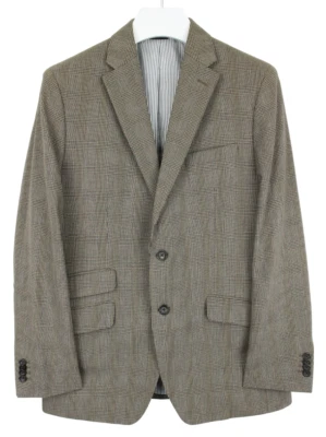 Banana Republic Tailored Fit Blazer Men (UK) 40 Wool Blend Notch Checked - Image 1 of 4