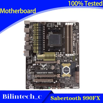 FOR ASUS Sabertooth 990FX Motherboard Supports AM3/AM3+ 32GB DDR3 990FX AMD - Image 1 of 4