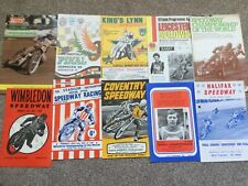 * 10 x WORLD SPEEDWAY CHAMPIONSHIP ROUNDS, ALL DIFFERENT, 1960s ONWARDS