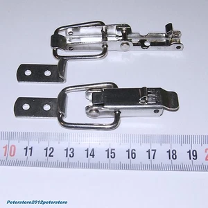 Kappenschlösser Spannverschlüsse Kistenverschluss Edelstahl A2 Länge 40mm V2A VA - Bild 1 von 10