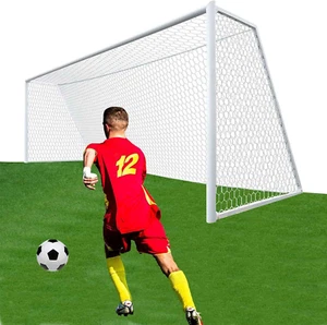 Full Size Soccer Goal Net  24X8Ft / 18.5X6.5Ft Soccer Goal Net [4Mm Nylon, 4.7" - Picture 1 of 6