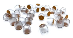 32 Stück Stuhlbeinkappen Silikon Bodenschoner mit Filz Möbelauflagen  - Bild 1 von 3