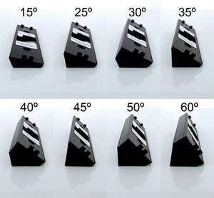 Mounting brackets kit 30º, 45º, 60º for Wired Eufy Doorbell T8200 (see details) - Picture 1 of 12