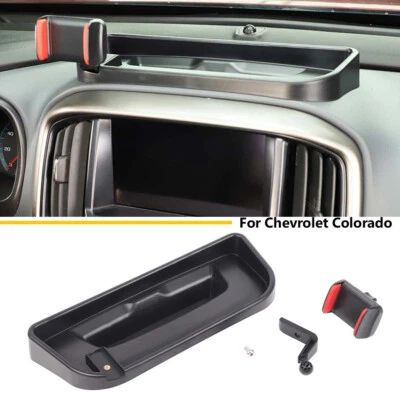 Mount Phone Holder Storage Tray Dash Box Organizer For Chevrolet Colorado 2014+ - Image 1 of 4