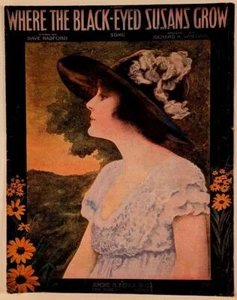 "Where the Black-Eyed Susans Grow" Radford & Whiting 1917 Vintage Noten - Bild 1 von 2