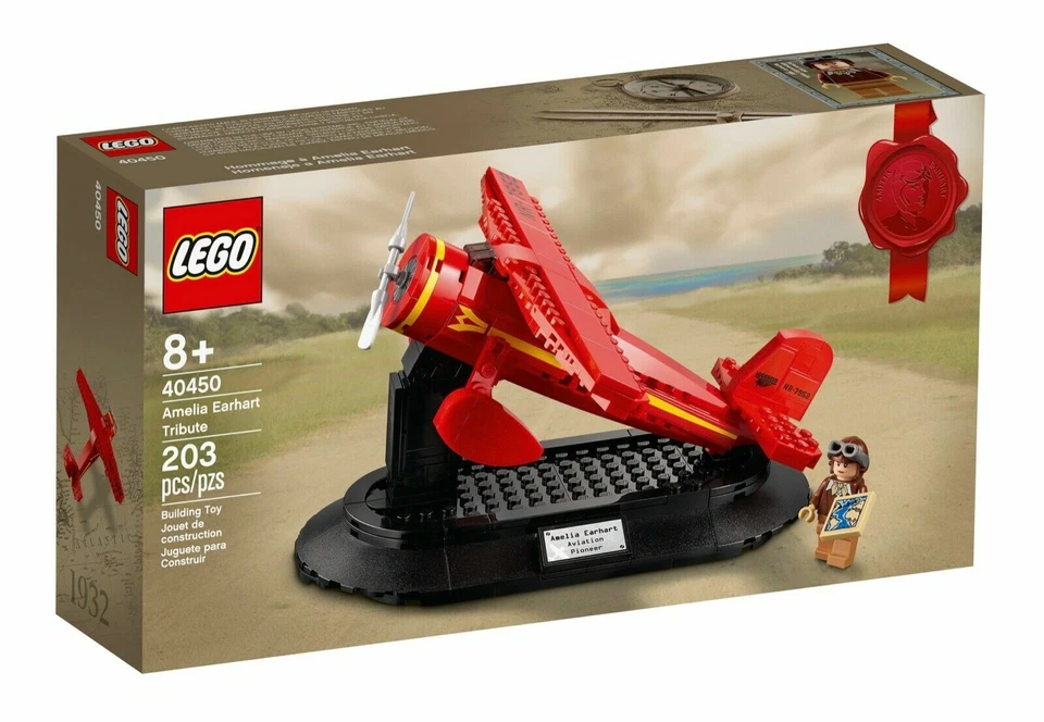 NEW LEGO AMELIA EARHART SET 40450 minifig minifigure red airplane plane sealed - Image 1 of 1