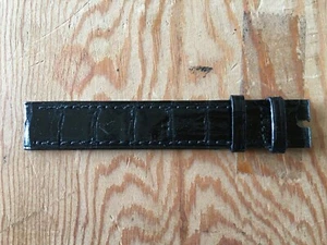 New - Only One Part Of Leather Strap Cartier Only One Part Black Leather Strap - Picture 1 of 2
