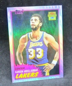 Karem Abdul-Jabbar 2001-02 Topps Chrome Refractor Flashback 1981#20!Lakers C HOF - Picture 1 of 2