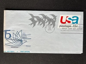 UC44 USA Aerogramme 15c FDC Fleetwood May 28 1971 Chicago IL - Picture 1 of 2