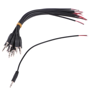 10x Cable de audio de 3,5 mm enchufe macho a cable desnudo conector mono para auriculares micrófono altavoz - Imagen 1 de 12