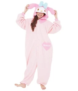 SAZAC Sanrio My Melody Fleece Halloween Costume Free Size From Jp NEW 65–69 in - Picture 1 of 7
