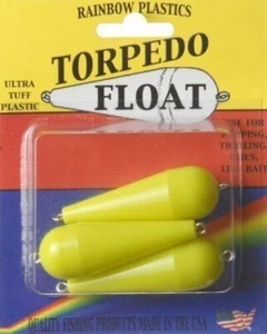 Rainbow TP-4/3 Torpedo Float 1/4oz Charteuse Fishing Tackle Gear Pack of 3 - Picture 1 of 2