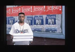 Do The Right Thing Spike Lee Dodgers jersey Original 35mm Transparency 1989 - Picture 1 of 1