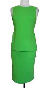 Sportmax Max Mara Shift Dress Size 4 Women Green Sleeveless - Picture 1 of 8