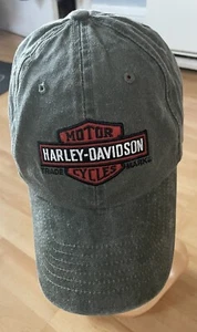 Motor Cycles Harley Davidson Gray Logo Hat Cap Adjustable 2010 100% Cotton - Picture 1 of 7