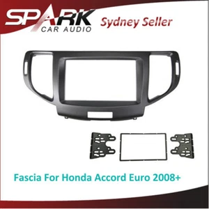 Borde envolvente de tablero de banda facial CP 2 DIN para Honda Accord Euro 2008+ negro - Imagen 1 de 1