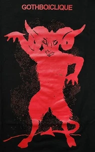 New Old Stock GothBoiClique GBC Men's T Shirt Black Red Devil Graphic Small HTF! - Picture 1 of 3
