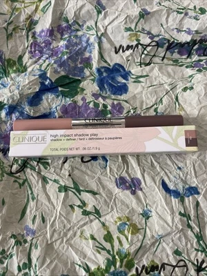 CLINIQUE High Impact Shadow Play Shadow + Definer (08 ROSE + TRUFFLES) .06oz NIB - Image 1 of 4