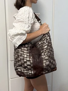 Campomaggi Leather Tote silver Bag - Picture 1 of 24
