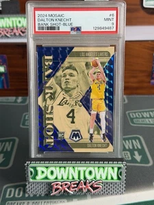 2024-25 Panini Mosaic Bank Shot Dalton Knecht #6 Blue Mosaic Rookie/199 PSA 9 - Imagen 1 de 2
