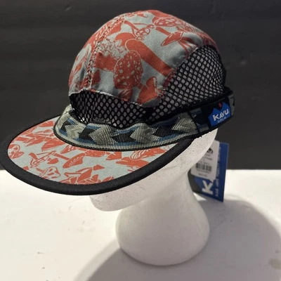 Chapéu Kavu Trailrunner unissex tamanho grande forragem distante rede cogumelos astecas NOVO - Imagem 1 de 4