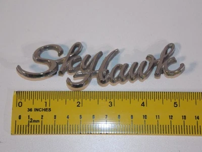 Vtg 1975 76 77 78 79 80 Buick SkyHawk Car Vehicle Chrome Emblem Badge Nameplate - Изображение 1 из 4