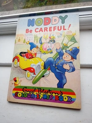Vintage Enid Blyton's Noddy Be Careful! Colour Strip Book - Image 1 of 4