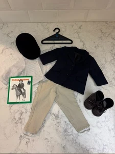 American Girl bambola nastro blu equitazione vestito. Completo - Foto 1 di 12