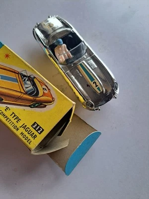 CORGI TOYS 312 Jaguar E-Type Competition Silver Boxed - Image 1 of 4