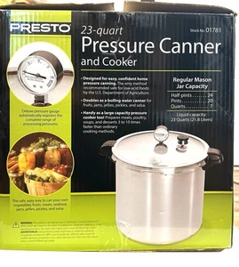 PRESTO ENLATADOR Y COCINA A PRESIÓN 23 CUARTOS Modelo 01781 - Imagen 1 de 5