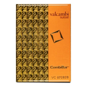 100 Gram Valcambi Gold CombiBar (100x1g w/Assay) - Picture 1 of 2