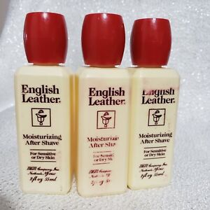 x3 ENGLISH LEATHER  MOISTURIZING  AFTER SHAVE  by MEM  2 oz unboxed 
