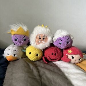 Set Of 7 The Little Mermaid Tsum Tsums Plush Collection