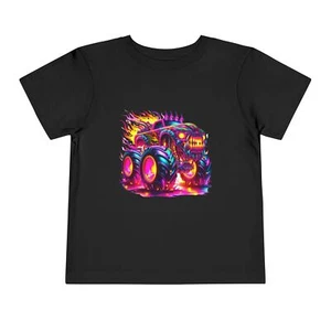 Vibrant Monster Truck Toddler Tee - Fun Kids' Shirt, Birthday Gift, Playtime - Picture 1 of 17