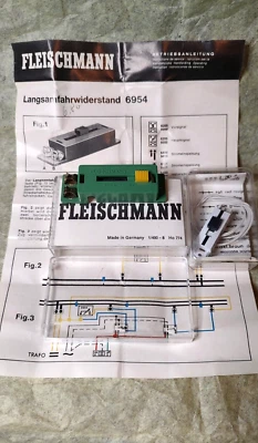Fleischmann 6954  ADJUSTABLE SLOW DOWN RESISTOR & N- 6903 SWITCH - Germany Made - Image 1 of 4